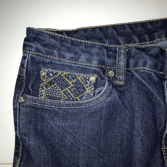 Passports Jeans Women’s size 10 28 X 27 embroidered pockets Bootcut - Picture 3 of 6
